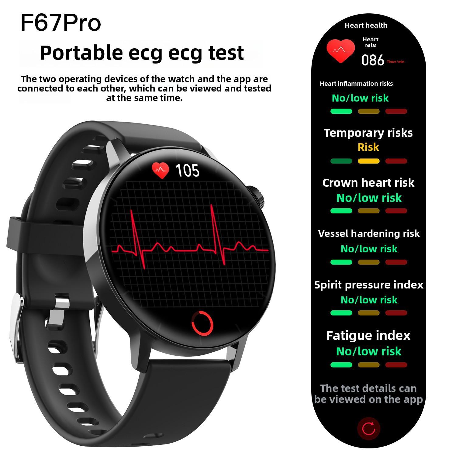 Smart Watch Non - Invasive Blood Glucose Body Temperature Blood Pressure Blood Oxygen Automatic Measurement ECG Ppg Blood Lipid Health Manager - 5 - CJ