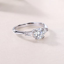 1Luxury Fashion Diamond Wedding Ring Classic Set With Moissanite Silver Ring Prohibit TikTok sales - 5 - CJ