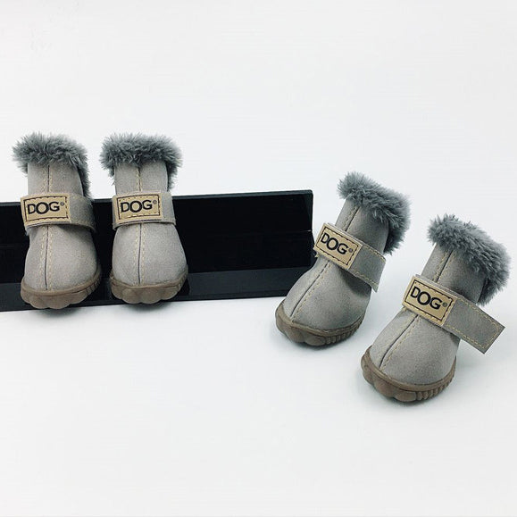 Dog Thick Snow Boots Keep Warm Teddy Autumn And Winter VIP Shoes - 0 - CJ