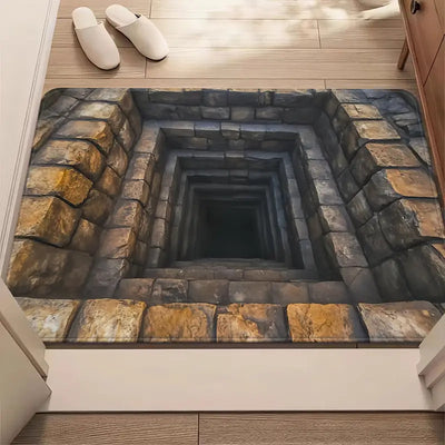 Visual 3D Effect Home Ground Mat Bathroom Non - slip Absorbent - 0 - CJ