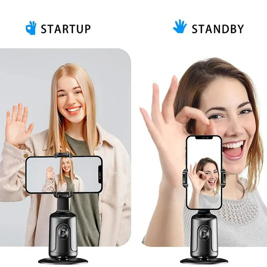 360 Auto Face Tracking Gimbal AI Smart Gimbal Face Tracking Auto Phone Holder For Smartphone Video Vlog Live Stabilizer Tripod - 4 - CJ