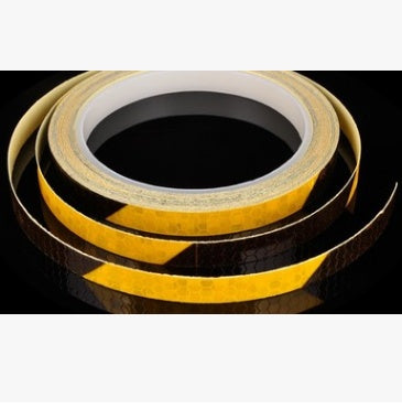 Car and motorcycle bicycle reflective stickers mountain bike luminous stickers dead fly bicycle wheel body sticker - 0 - CJ - Yellow and Black - CJQCWBQC00044 - Yellow and Black