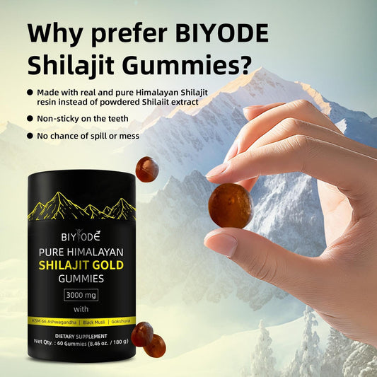 Pure Himalayan Shilajit Gummies  With Ashwagandha, Gokshura & Other Herbs No Added Sugar 60 Chewables Edible Supplement - 5 - CJ