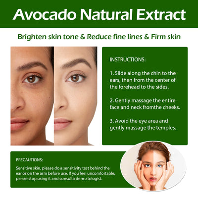 Jaysuing Avocado Serum, Brightening Facial Tone, Lightening Fine Lines, Moisturizing Skin Essence - 5 - CJ