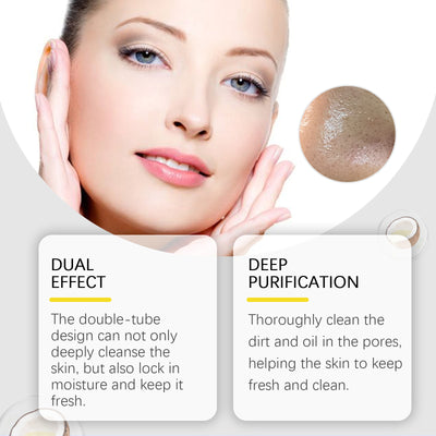 OUHOE Dual Cleansing Moisturizing Cleanser, Gentle Cleansing Facial Skin Refreshing Moisturizing Cleanser - 5 - CJ