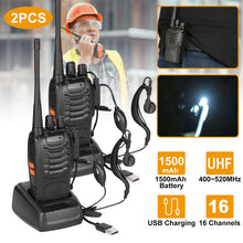 2 X Baofeng BF - 888S Walkie Talkies Two Way Radio UHF 16CH 400 - 470MHZ Long Range - 5 - CJ