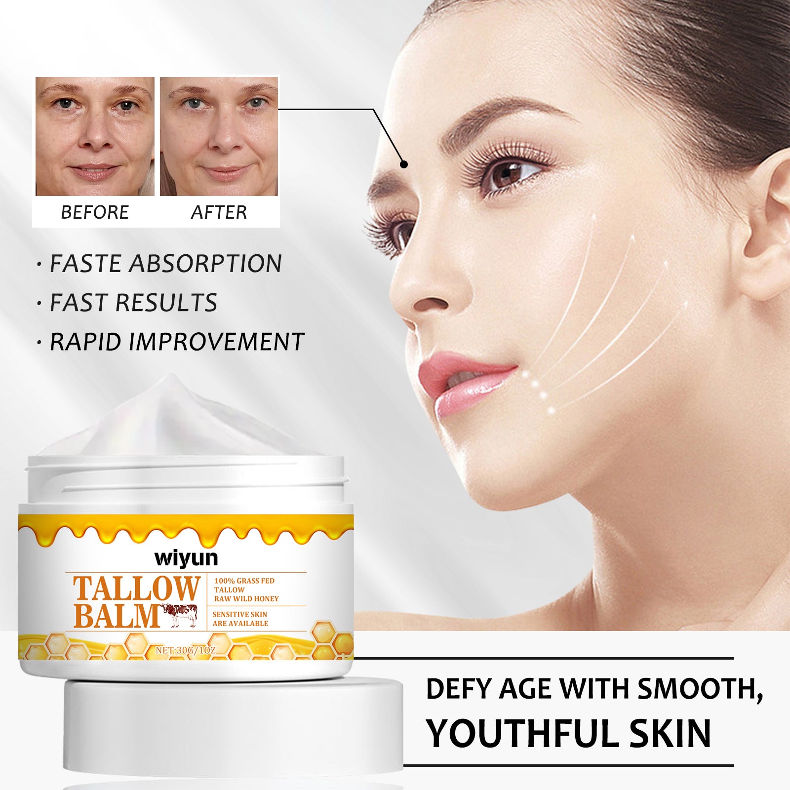 Wiyun Anti - Wrinkle Moisturizing Skin Care Cream Hydrates And Moisturizes For A Long Time, Delicate, Firming Whitening And Non - Tensing Moisturizing Cream - 5 - CJ