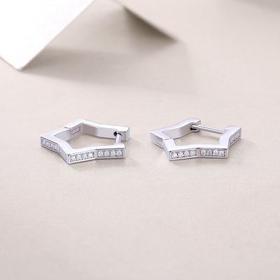1Galaxy Wandering Diamond Set Moissanite Silver Earrings Luxury Fashion Diamond Earrings Stud Earrings Prohibit TikTok sales - 5 - CJ