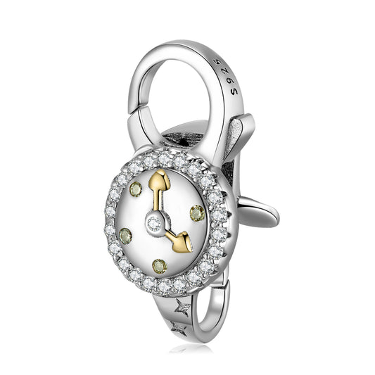 Love Clock Lobster Clasp Gold - plated 925 Sterling Silver Necklace Clasp Bracelet Clasp Diy Accessories Silver Jewelry - 4 - https://x.com/titan_prim62775J