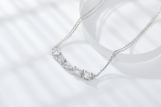 1Galaxy - A Fashionable And Luxurious Diamond Jewelry Pendant Set With Moissanite S925 Sterling Silver And Platinum Plating Prohibit TikTok sales - 5 - CJ