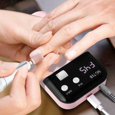 Rechargeable Nail Drill 45000 RPM - Electric Nail File For Shaping, Removing & Polishing Gel Nails - Lightweight & Easy To Use - Perfect For Home & Salon Manicure Pedicure - 5 - CJ