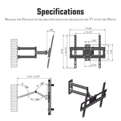 32 - 65 Inch Single Pendulum Small Base TV Stand TMXD - 103 Load Bearing 35KG - 5 - CJ