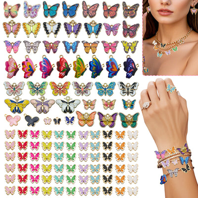 126 Pcs Butterfly Charms - 5 - CJ