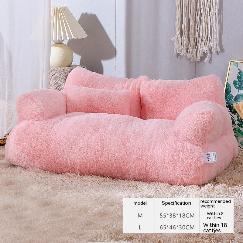 Luxury Cat Bed Sofa Winter Warm Cat Nest Pet Bed For Small Medium Dogs Cats Comfortable Plush Puppy Bed Pet Supplies - 0 - CJ