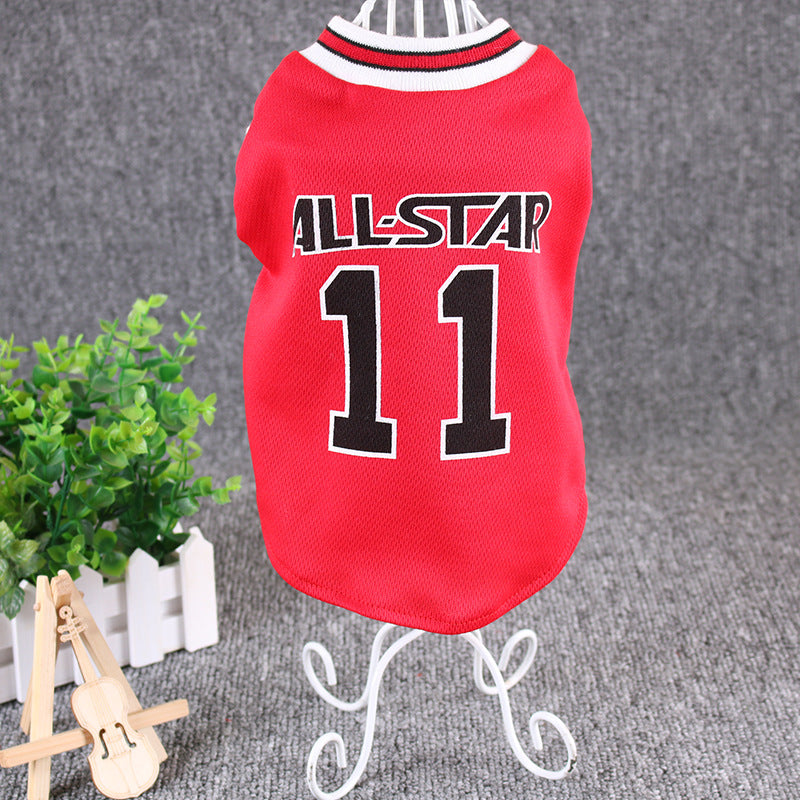 Hot World Cup Ball Spring And Summer Dog Vest Pet Supplies - 0 - CJ - Red - XXL - CJJJCWGD00413 - Red - XXL