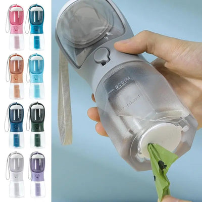 Dog Water Cup Drinking Food Garbage Bag Three - in - one Portable Small Multi - functional Pet Cups Pets Supplies - 0 - CJ
