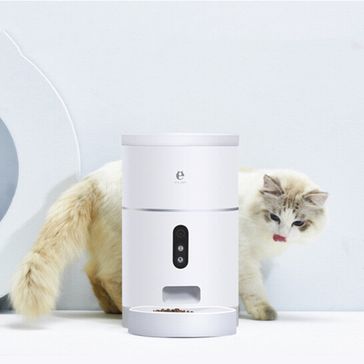 Pet Dog Cat Food Dispenser Bowl with Camera Wide Angle Automatic Pet Feeder Food Bowl APP Control Pet Accessories - 0 - CJ