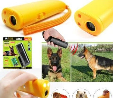 3 - in - 1 Anti Barking Dog Training Device Ultrasonic Dog Training Repeller  LED Flashlight - 0 - CJ