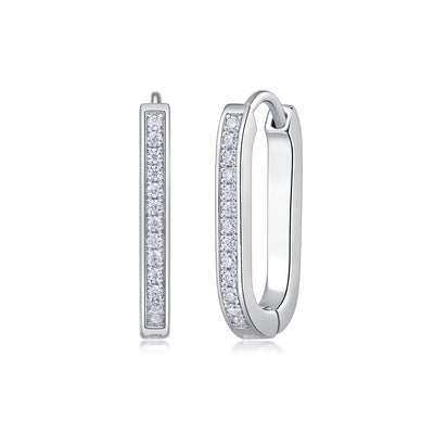 1Reincarnation - Fashionable And Luxurious Diamond Jewelry With Moissanite S925 Sterling Silver And Platinum - plated Stud Earrings Prohibit TikTok sales - 5 - cjdropshipping