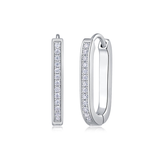 1Reincarnation - Fashionable And Luxurious Diamond Jewelry With Moissanite S925 Sterling Silver And Platinum - plated Stud Earrings Prohibit TikTok sales - 5 - cjdropshipping