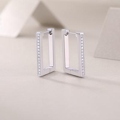 1Kokang - Fashionable And Luxurious Diamond Jewelry With Moissanite S925 Sterling Silver And Platinum - plated Stud Earrings Prohibit TikTok sales - 5 - cjdropshipping