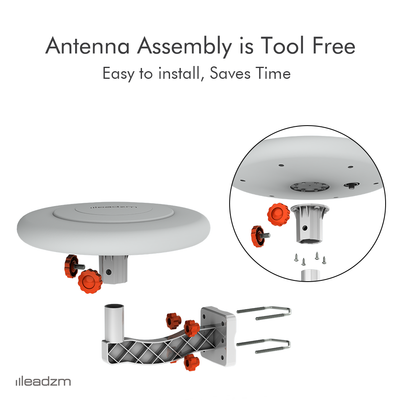 TA - A1 360 Degree Steering TV Antenna UV Dual Band 47 - 860 MHz 15 - 18dB HD Outdoor, Forbidden Platform - Walmart, Amazon - 5 - CJ