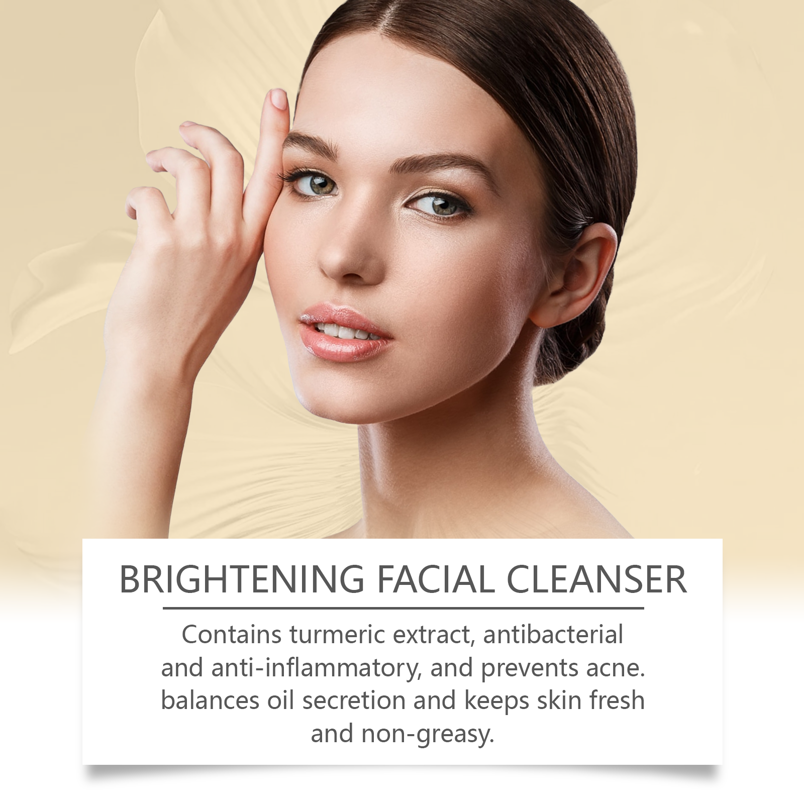 West Month Turmeric Cleanser Gently Cleanses Facial Skin, Moisturizes And Beauty Skin Refreshing, Clean And Not Tight - 5 - CJ