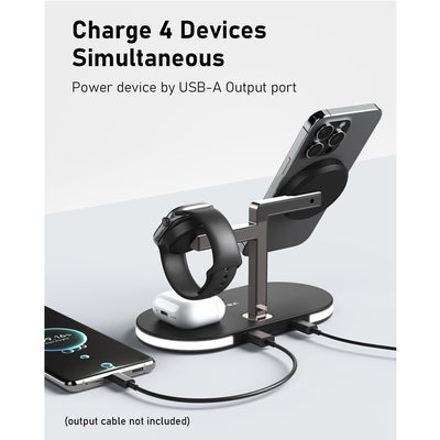 4 In 1 Aluminum Alloy Magnetic Wireless Charger Stand - 5 - CJ