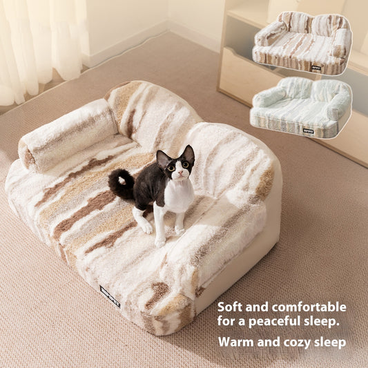 LaTeX Fleece - lined Thickened Sofa Backrest Pet Bed - 0 - CJ