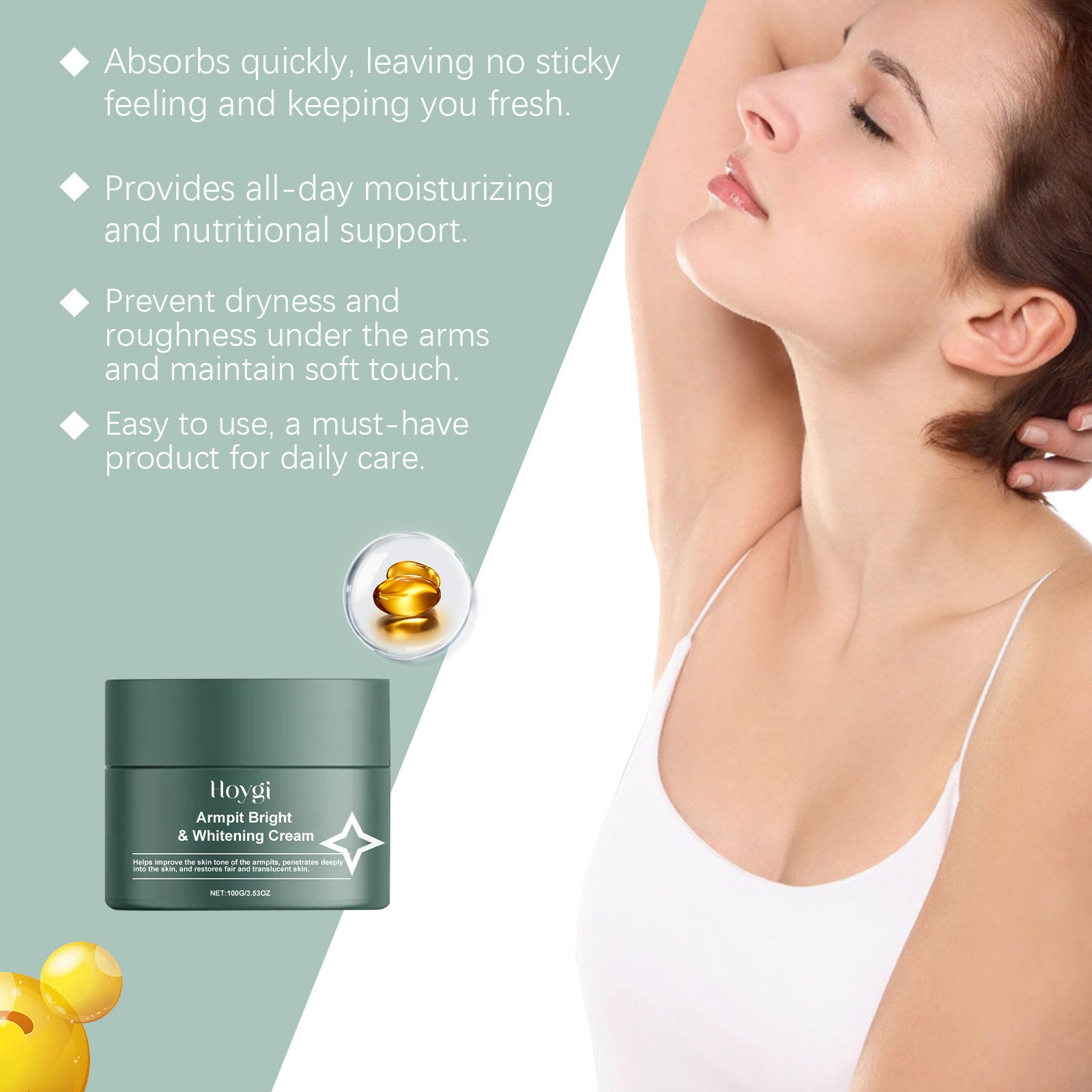 Hoygi Body Care Cream Brightens Skin Gently Cleans, Softens, Brightens Skin, Hydrates And Moisturizes Body Cream - 5 - CJ