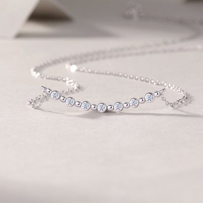 1White Moon And Stars - A Fashionable And Luxurious Diamond Jewelry Pendant Set With Moissanite S925 Sterling Silver And Platinum Plating Prohibit TikTok sales - 5 - cj