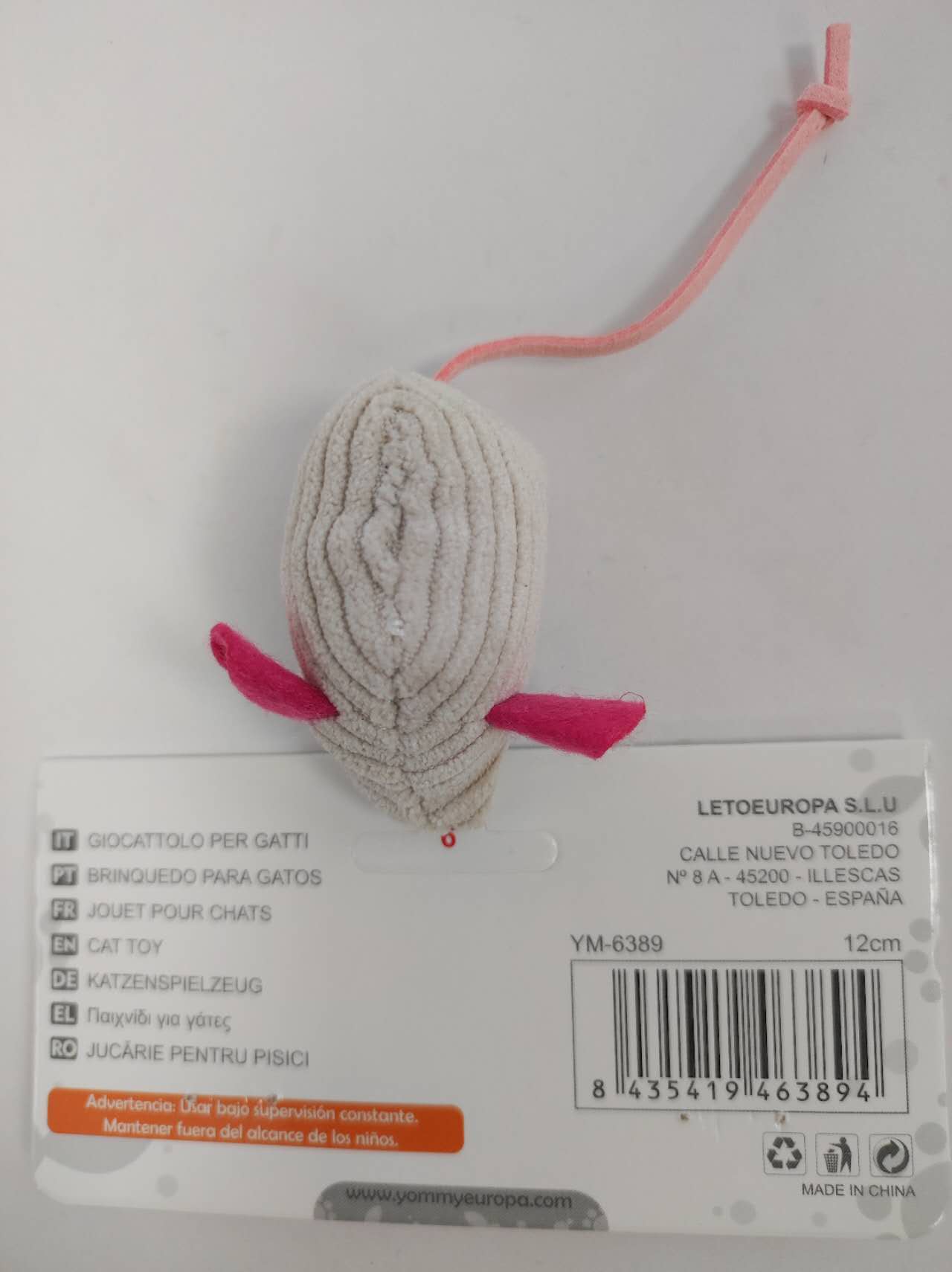 Fabric Mouse With Catnip - 5 - CJ