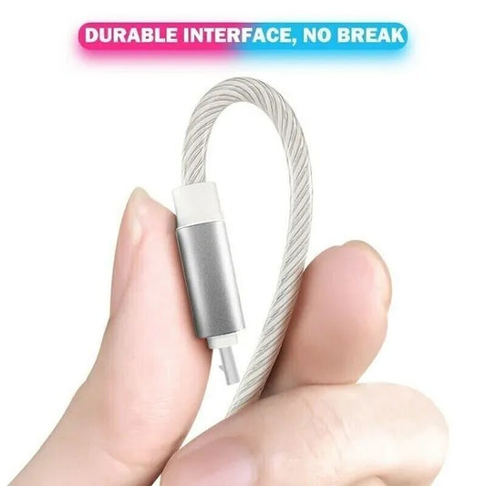 3 In 1 LED Fast Charging Cable Adapter For  Micro USB Type C Charger Cord - 5 - CJ