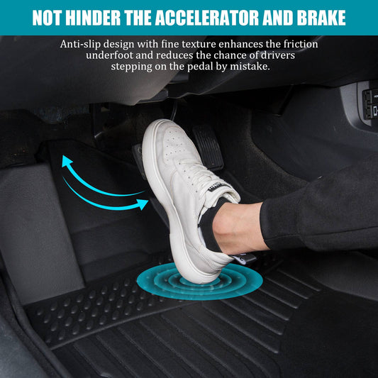 All Weather Floor Mats Liners For 2016 - 2020 Kia Optima Waterproof 3D TPE Carpet - 5 - CJ
