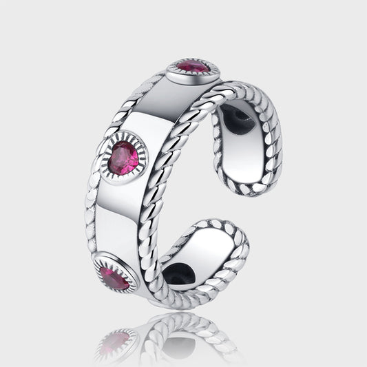 Mobile Castle 925 Silver Adjustable Men's And Women's Rings - 4 - CJ