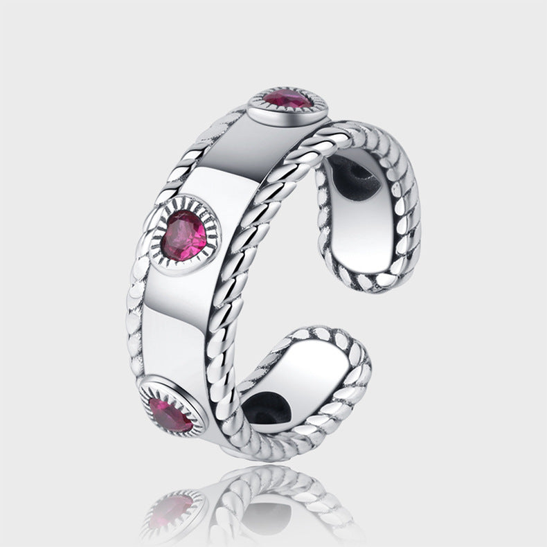 Mobile Castle 925 Silver Adjustable Men's And Women's Rings - 4 - CJ