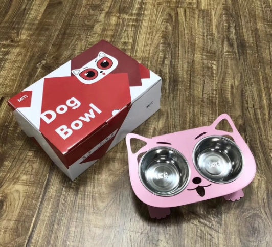 Anti - falling Cat Dog Feeding Water Bowl - 0 - CJ