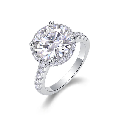 1Starry Sky - A Fashionable And Luxurious Jewelry Piece Set With 5 - carat Moissan Diamond S925 Sterling Silver And Platinum - plated Diamond Prohibit TikTok sales - 5 - CJ