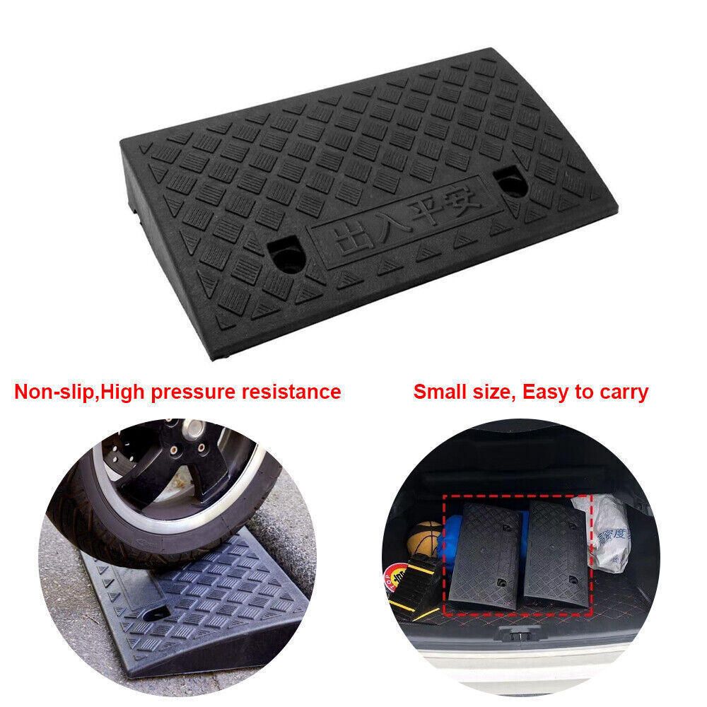 Vehicle Slope Ramp Universal Heavy Duty Rubber Kerb Ramps Car Bikes Threshold - 5 - CJ