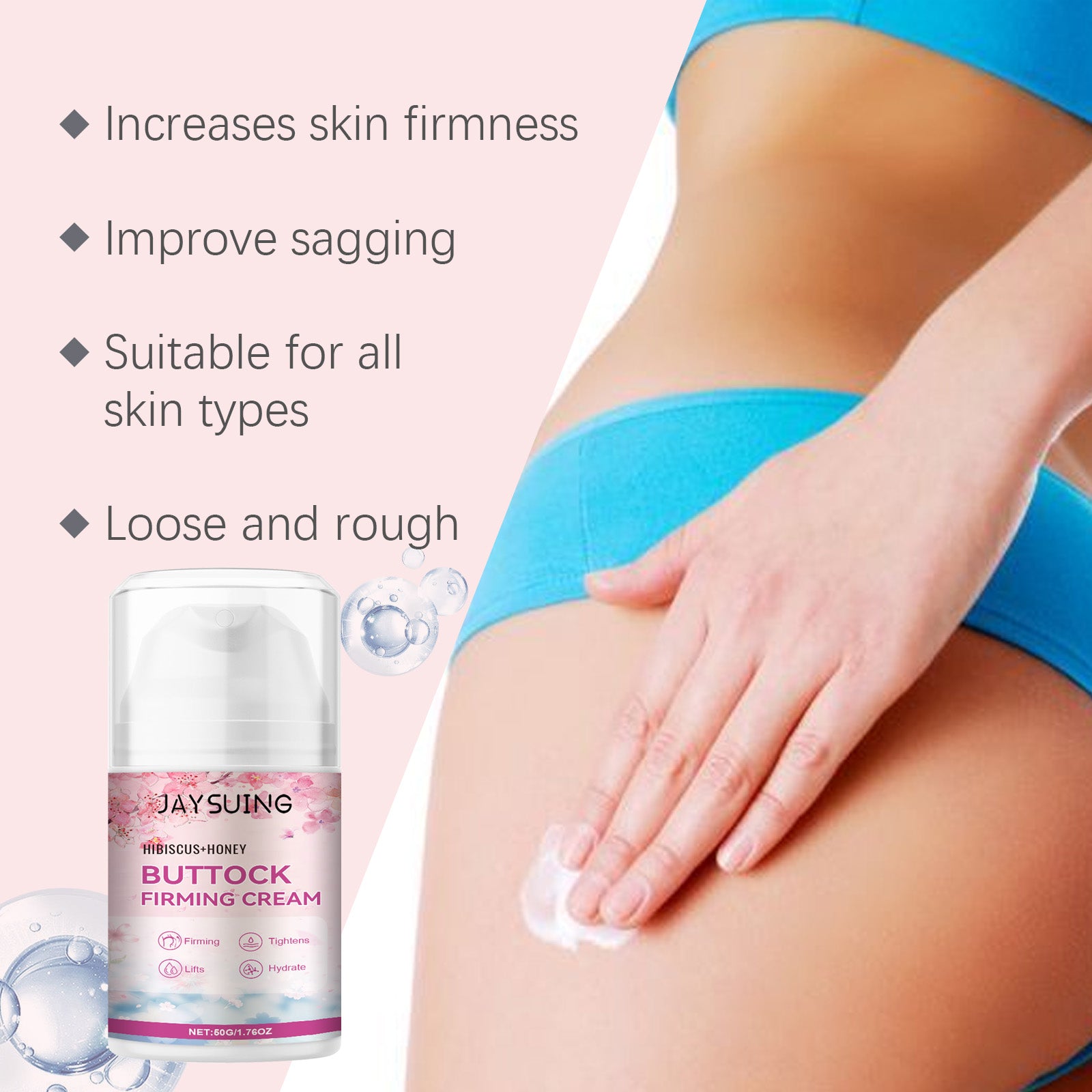 Jaysuing Butt Firming And Lifting Cream Highlights Curves, Lines, And Volumizing Butt Care Cream - 5 - CJ