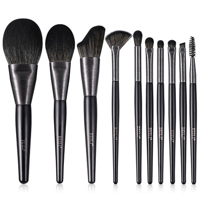 High - quality Makeup Brushes With Wooden Handles, Premium Natural 10pcs Makeup Brushes. - 5 - CJ
