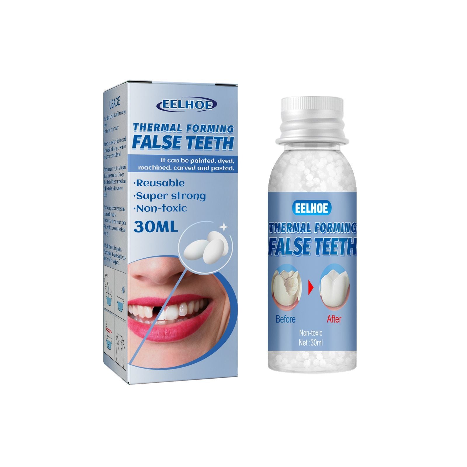 Easy - to - use Tooth Shaping Glue Video Beauty Denture Correction Temporary Filling - 5 - CJ
