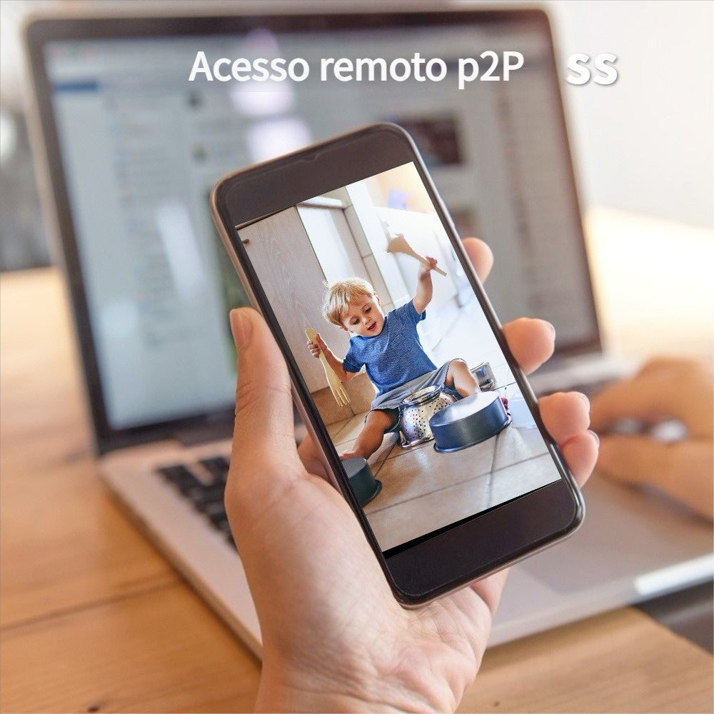 Yoosee Panoramic IP Security Camera Lamp Wifi 1080p Spy Camera White