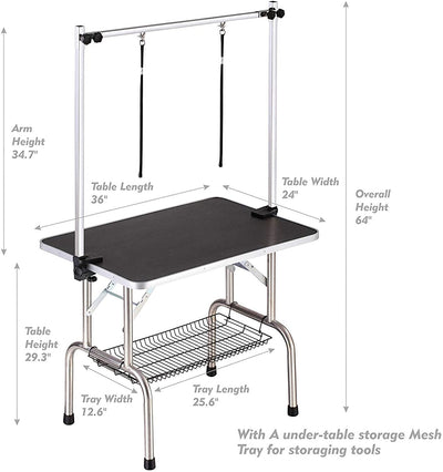 Portable Professional Dog Pet Grooming Table Adjustable Heavy Duty - 5 - CJ