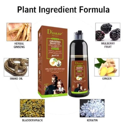 Natural Brown Hair Color Shampoo - 5 - CJ