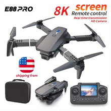 E88 Pro Mini Drone With Screen Control 4K Dual Camera Optical Flow Positioning LED Lighting Remote Control - 5 - CJ