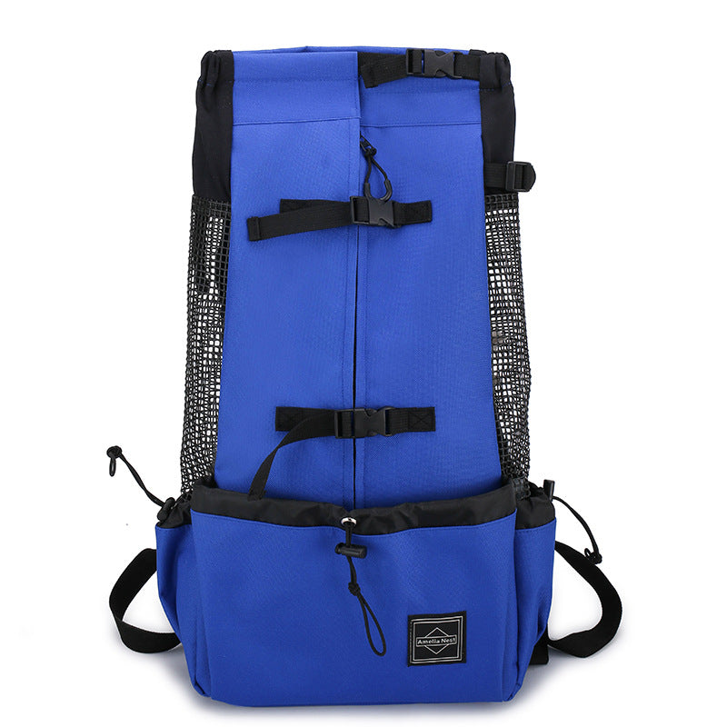 Pet Dog Carrier Bag Carrier For Dogs Backpack Out Double Shoulder Portable Travel Backpack Outdoor Dog Carrier Bag Travel - 0 - CJ - Blue - XL - CJJJCWGY02426 - Blue - XL