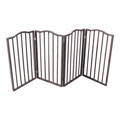 Pet Gate,Dog Gate For Doorways,Stairs Or House,standing, Folding,Arc Wooden - 5 - CJ