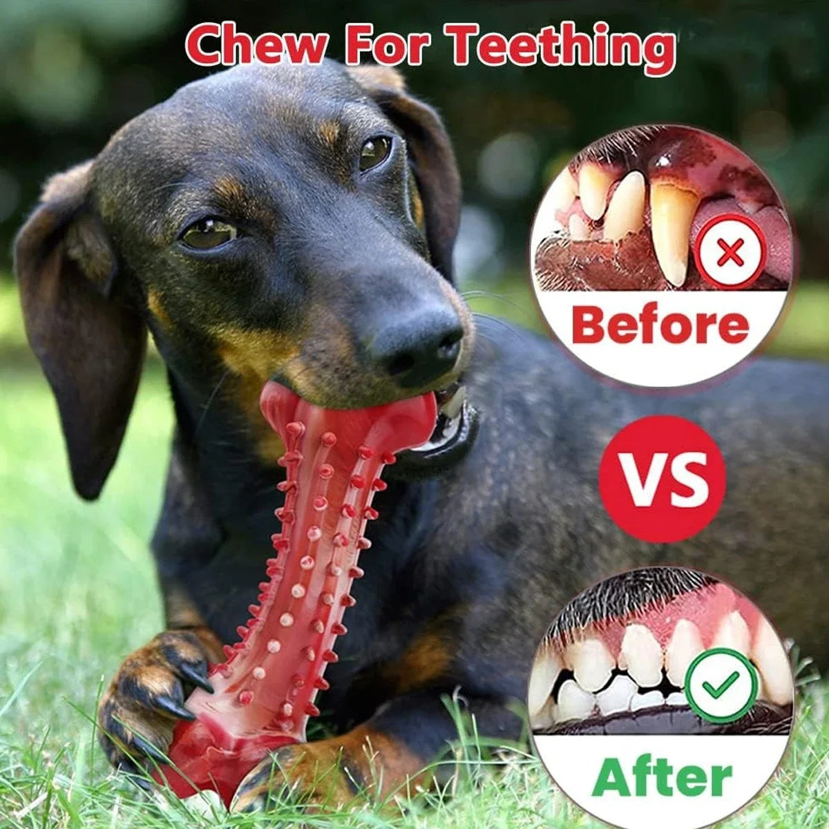Natural Rubber Chew Toy Suitable For Aggressive Dogs - Durable And Long - Lasting Suitable For Dogs Chewing Heavy Objects - 4 - CJ
