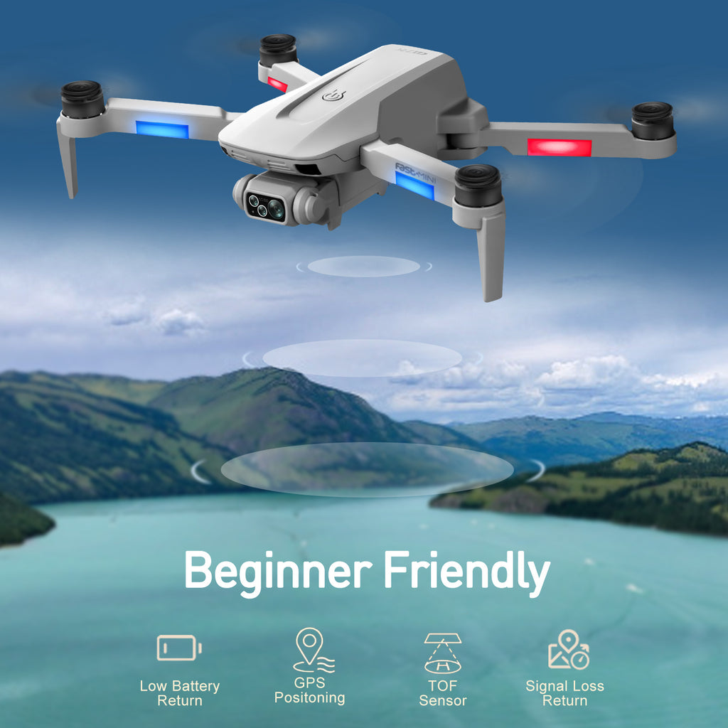 4DRC F8 RC Drone GPS 5G WIFI 4K Dual Camera Selfie FPV RC Quadcopter With 4.5 HD LCD Screen,Follow Me